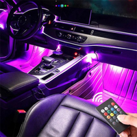 Monivärinen LED-valaistus auton sisätiloihin – Kauko-ohjaus 