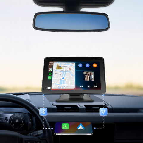 Multimedia-skjerm Bil — CarPlay & Android Auto Uten Trådløs 