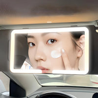 Miroir De Voiture Avec Éclairage LED – Niveaux De Luminosité Ajustable
