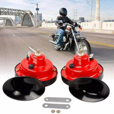 Univerzální klakson – pro motocykl, auto nebo náklaďák 