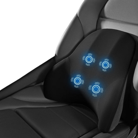 Massaging Lumbar Cushion For Car Seats - Comfort & Relaxation On The Move