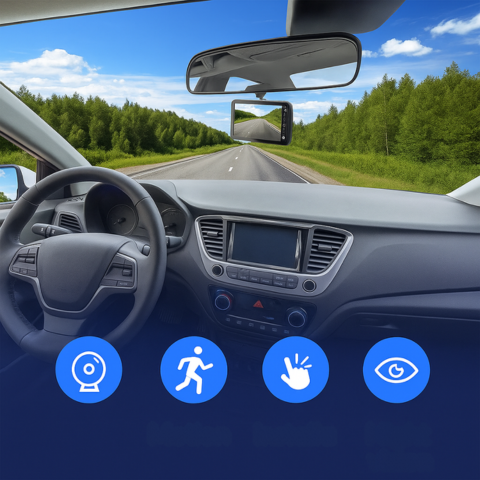 Dashcam Fram och Bak — Klara och Exakta Inspelningar 