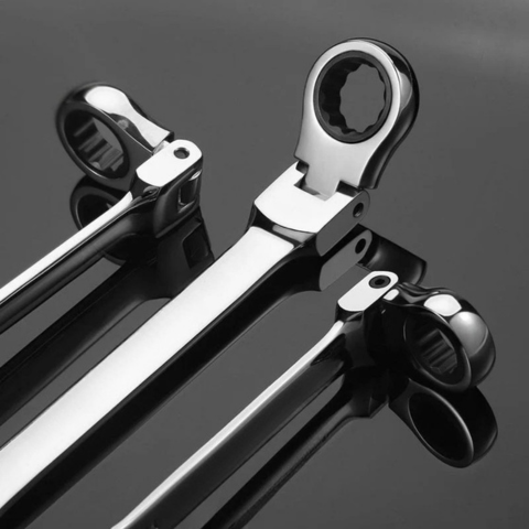 Set De Clés À Cliquet Réglables – Polyvalentes Et Ergonomiques