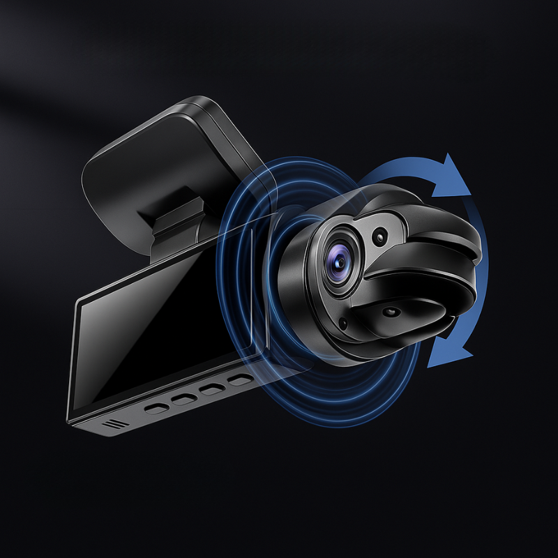 Dashcam Dupla Full HD Autó - Éjjeli Látás + Belső Kamera 