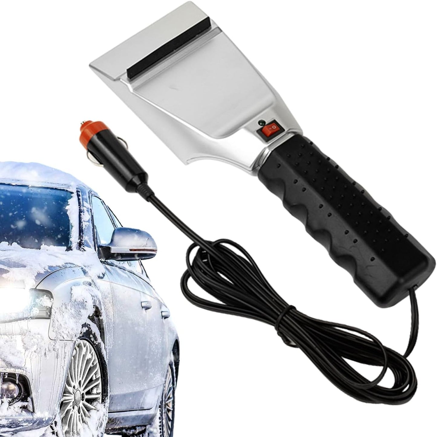 Elektrická škrabka na sklo 12V — Čisté sklo za pár minut 