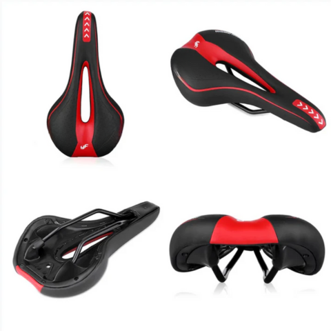 Padded Bike Saddle - Road Comfort & Shock Absorption