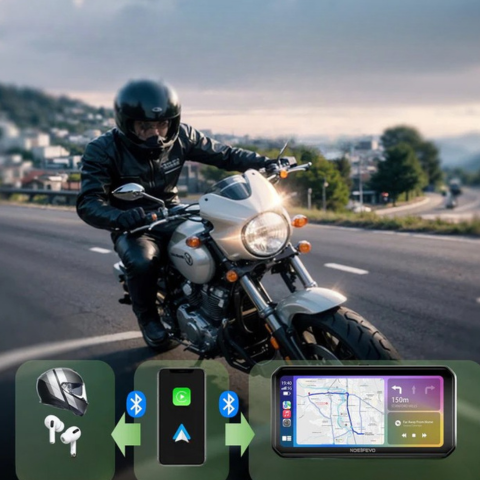 Display Moto CarPlay da 6,3" - Interfaccia moderna e guida sicura
