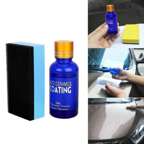 Auto Ceramic Coating Kit — Long-Lasting Shine & Hydrophobic Surface 