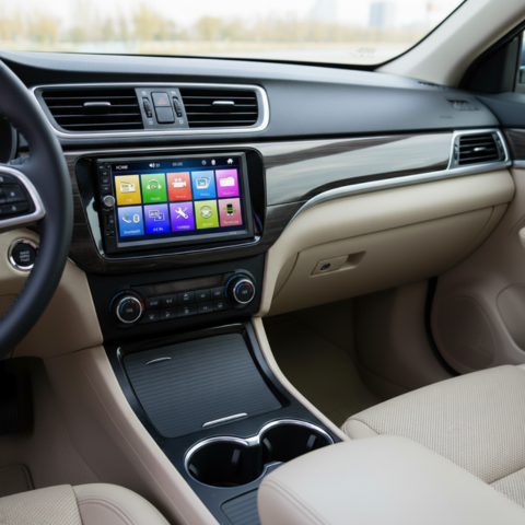 Multimedia Systeem Auto — Dubbele Din Scherm & HD Video Afspelen 