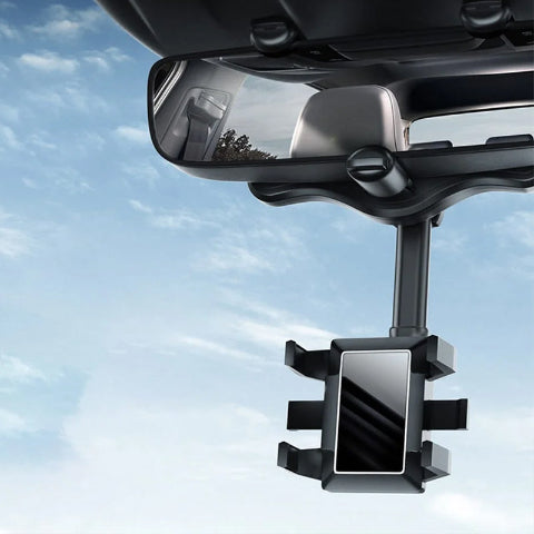 Support Téléphone Rétroviseur – Angle Réglable Et Fixation Stable