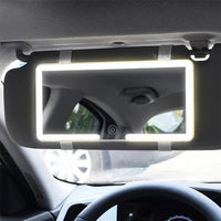 Miroir De Voiture Avec Éclairage LED – Niveaux De Luminosité Ajustable
